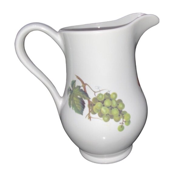 B.I.A Cordon Bleu Ceramic Pitcher With Catherine Red Cherry & Green Grape Design - Picture 3 of 7